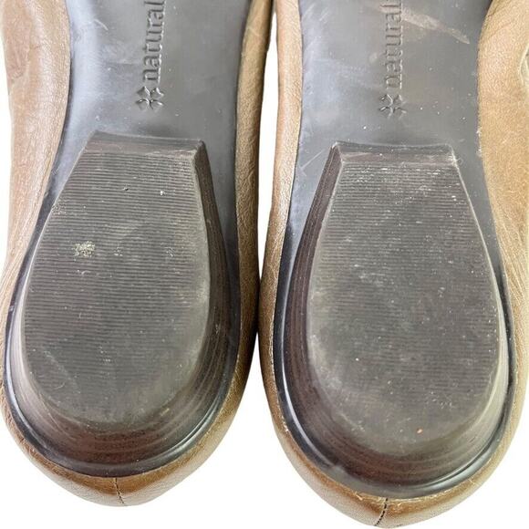 Naturalizer N5 Comfort Maude Real Leather Taupe Brown Slip On Flats Shoes 7.5 - Picture 14 of 16